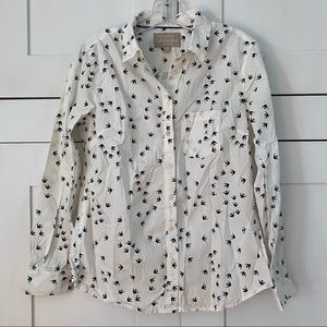 [Banana Republic] Soft Wash Bird Print Shirt